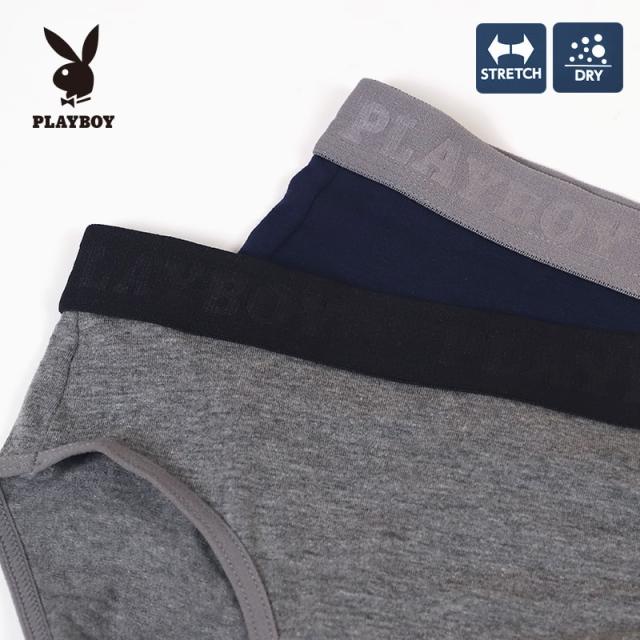 ショーツ レディース 浅め シンプル ブランド PLAYBOY M L LL