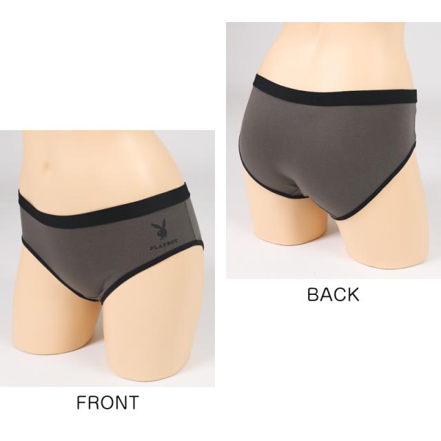 レディース ショーツ 2枚組 婦人 シンプル ブランド PLAYBOY M L LL