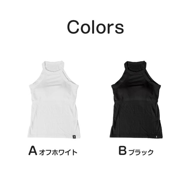 レディース ホルターネック タンクトップ カップ付き インナー ブラトップ ノースリーブ 肌着 M L LL