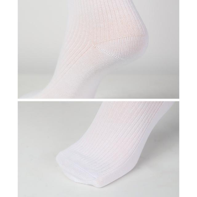 イーストボーイ 靴下 スクールソックス 女の子 32cm丈 ハイソックス ワンポイント 23 - 25cm