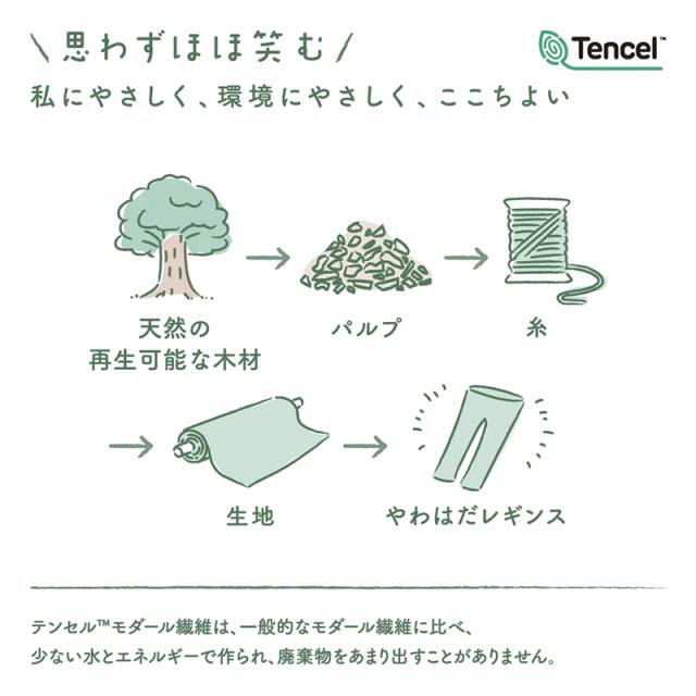 やわはだ レギンス 7分丈 レディース スパッツ 柔らかい M-L L-LL JM-L