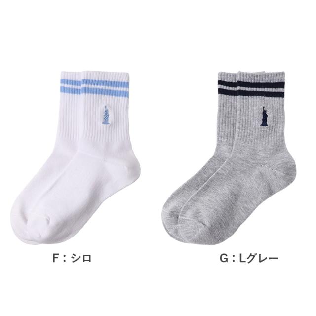 イーストボーイ クルーソックス レディース 靴下 スクールソックス 19 - 24cm
