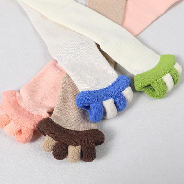 靴下 レディース 五本指ソックス 着圧ソックス ハイソックス むくみ リラックスソックス ルームソックス 23-25cm