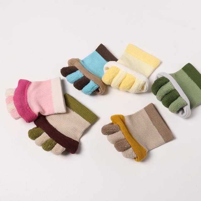 靴下 レディース ハーフソックス リラックスソックス 五本指ソックス ルームソックス 23-25cm