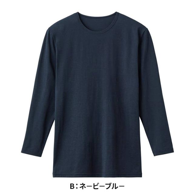 アセドロン クルーネック ロングスリーブ シャツ メンズ グンゼ M L LL