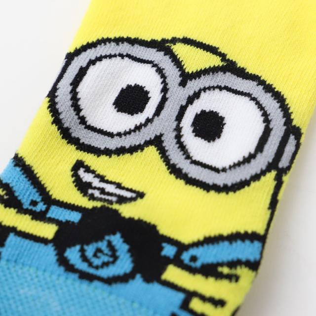ミニオンズ ソックス キッズ 靴下 スニーカー丈 子供 男の子 女の子 キャラクターソックス キッズソックス 通園 通学 13-19cm