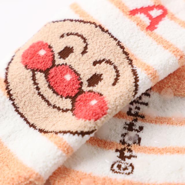 アンパンマン 靴下 キッズ ベビーソックス クルー丈 男の子 女の子 滑り止め 9-14cm (在庫限り)