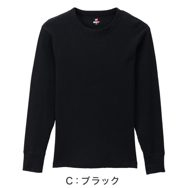 ヘインズ BEEFY ビーフィー メンズ サーマル クルーネック ロングスリーブ S〜XL