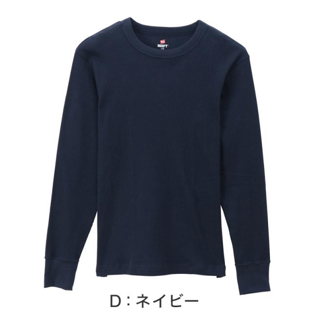 ヘインズ BEEFY ビーフィー メンズ サーマル クルーネック ロングスリーブ S〜XL