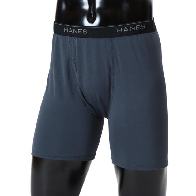 Hanes ボクサーパンツ メンズ 2枚組 ボクサーブリーフ 前開き 吸汗速乾 抗菌防臭 ストレッチ 男性下着 メンズ下着 M〜LL