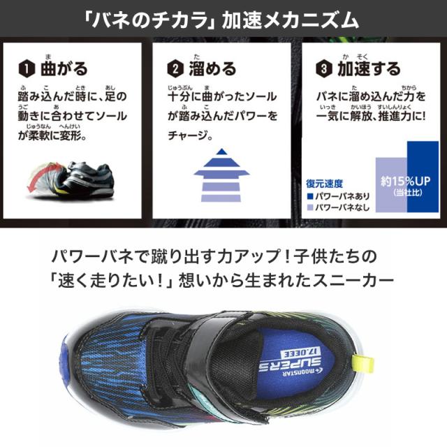 スニーカー 靴 シューズ ムーンスター スーパースター 17〜23cm (送料無料)