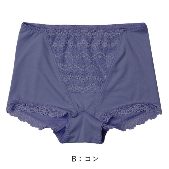 お腹押さえ ショーツ 1分丈 レース M L LL