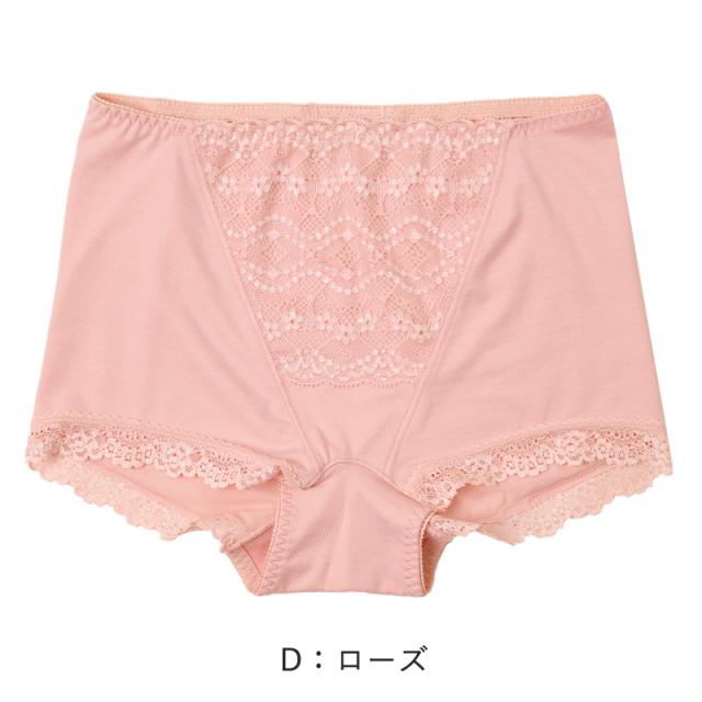 お腹押さえ ショーツ 1分丈 レース M L LL