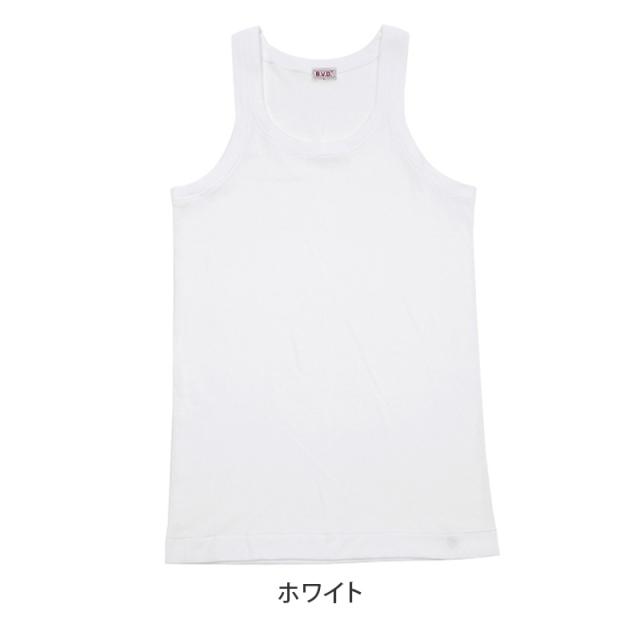 BVD タンクトップ メンズ インナー 下着 綿100 白 5枚セット S M L
