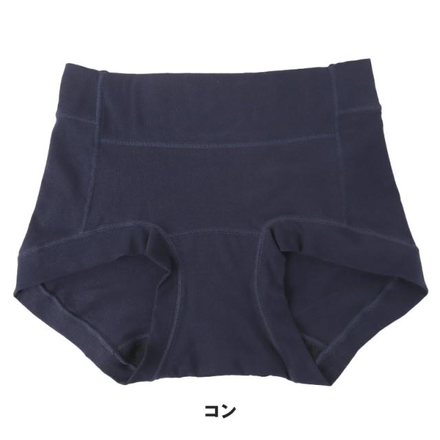 サニタリーショーツ 羽根つき デイリー用 1分丈 綿 コットン 下着 レディース ノンゴム M L LL