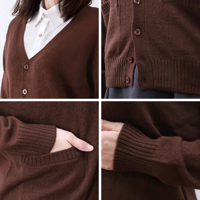 スクールカーディガン 女子 高校生 ウール 暖かい 洗える S〜3L (在庫限り)