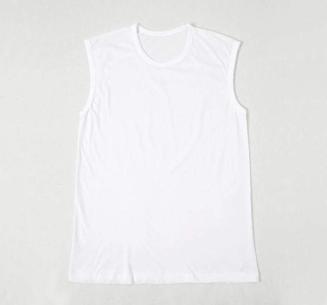 メンズ スリーブレス シャツ 丸首 クルーネック 2枚組 袖なしシャツ 吸汗速乾 吸水速乾 ドライ 乾きやすい 綿混 M L LL (在庫限り)