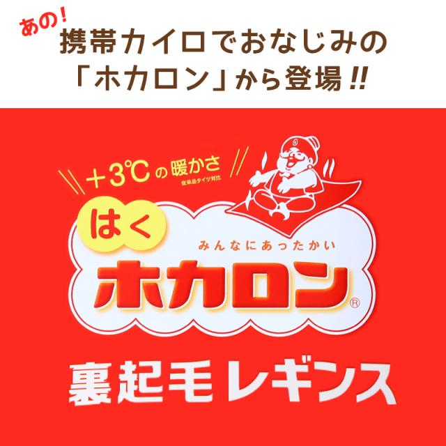 レディース レギンス 裏起毛 10分丈 ホカロン あたたかい あったかい 防寒 発熱 タイツ 足なし 160デニール M-L L-LL