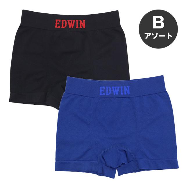2枚組 ボクサーパンツ エドウィン キッズ ボクサーブリーフ EDWIN 140〜160cm