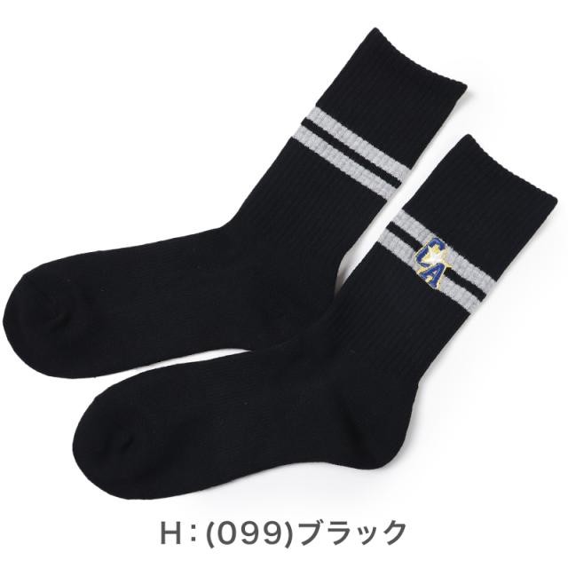 コンバース メンズ ソックス 靴下 足底パイル 黒 ブラック 25-27cm