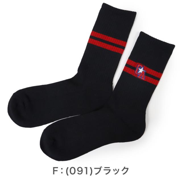 コンバース メンズ ソックス 靴下 足底パイル 黒 ブラック 25-27cm