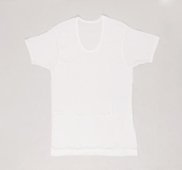 メンズ 半袖 綿100% U首 インナー tシャツ 2枚組 アツギ 半袖シャツ uネック コットン 綿 肌に優しい M L LL (在庫限り)