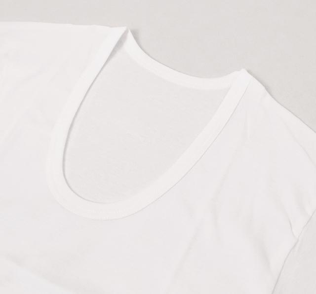 メンズ 半袖 綿100% U首 インナー tシャツ 2枚組 アツギ 半袖シャツ uネック コットン 綿 肌に優しい M L LL (在庫限り)