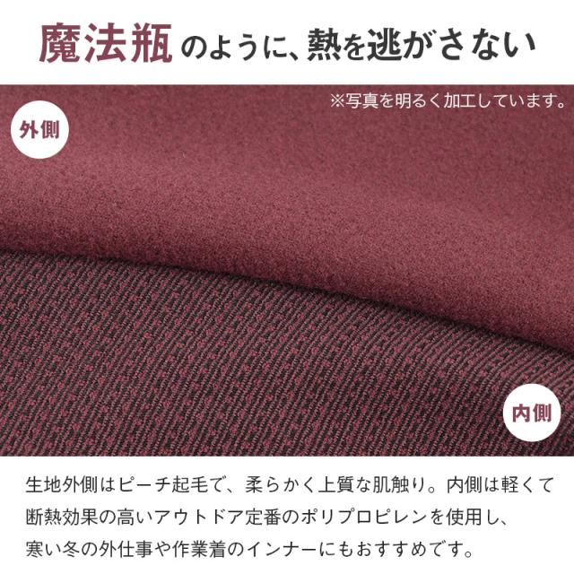 レディース 長袖 インナー 保温 あったかインナー 着る 魔法瓶 M L LL (在庫限り)