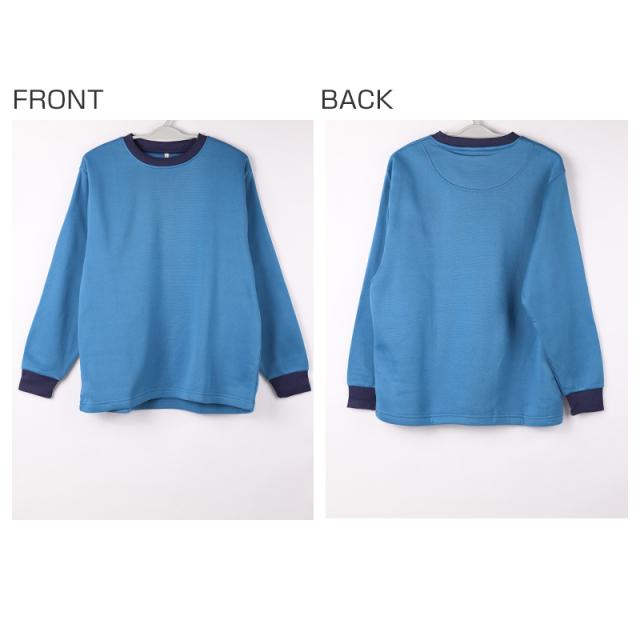 裏起毛 パジャマ メンズ 冬 ルームウェア 長袖 上下セット シャギー 保温 丸首 クルーネック 前閉じ 部屋着 M L LL (在庫限り)