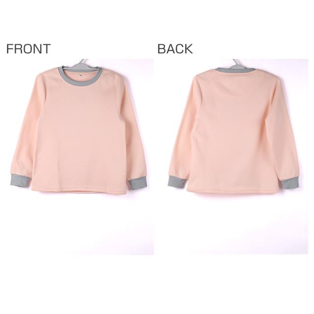 裏起毛 ルームウェア レディース パジャマ 上下セット 長袖 冬 保温 丸首 クルーネック 部屋着 M L LL (在庫限り)