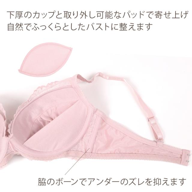 ノンワイヤー ブラ ショーツ 上下セット 大きいサイズ 3L 〜 5L