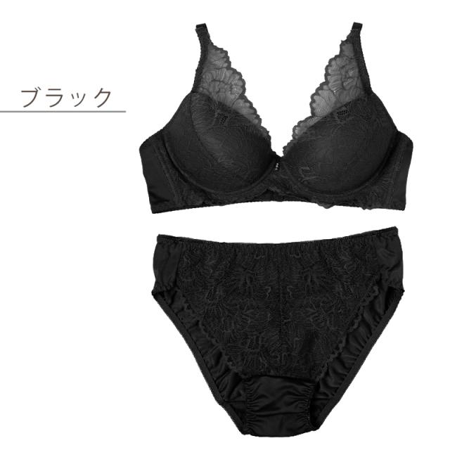 ノンワイヤー ブラ ショーツ 上下セット 大きいサイズ 3L 〜 5L