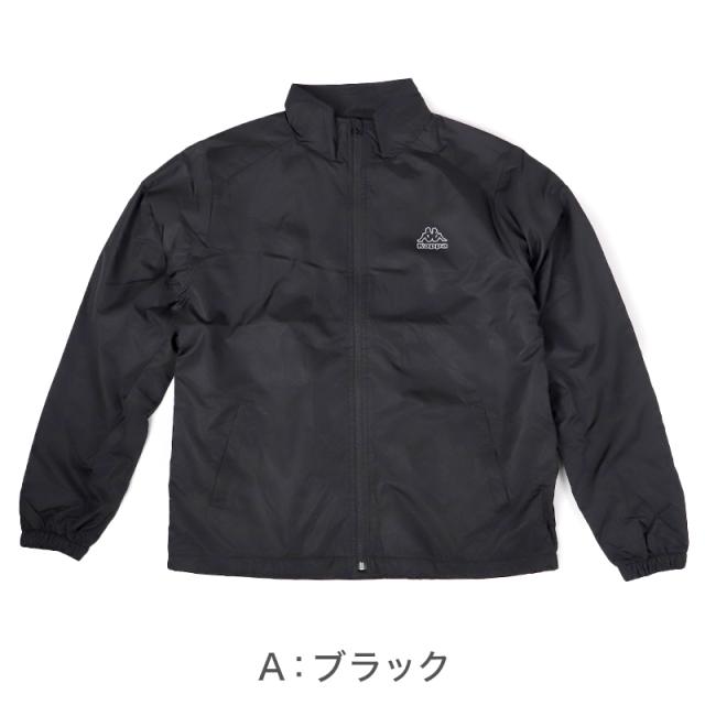 ウィンドジャケット 裏フリース メンズ 防寒 防風 アウトドア Kappa カッパ M L LL (在庫限り)