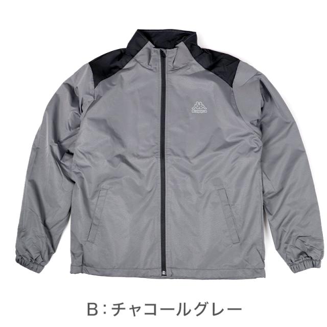 ウィンドジャケット 裏フリース メンズ 防寒 防風 アウトドア Kappa カッパ M L LL (在庫限り)