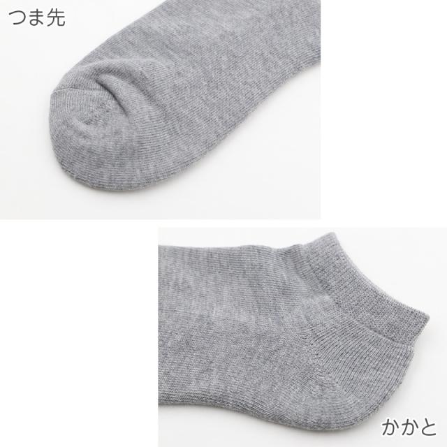 靴下 レディース スニーカーソックス 足底パイル 綿混 22〜24cm