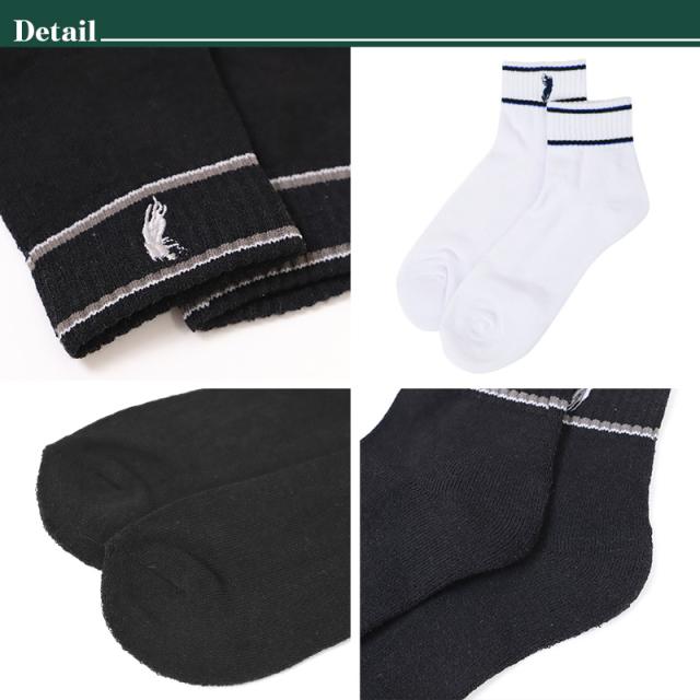 クルーソックス メンズ ソックス 紳士 POLO polo 25 26 27 cm