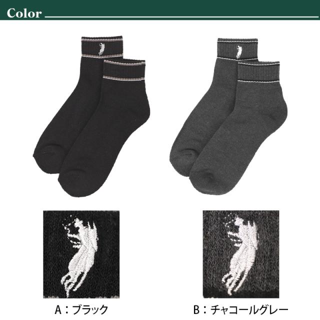 クルーソックス メンズ ソックス 紳士 POLO polo 25 26 27 cm