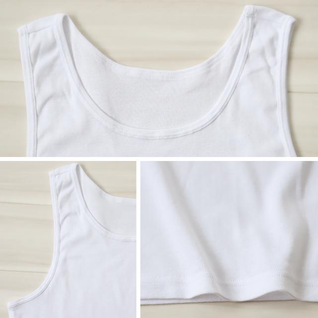 Suteteko 綿100%タンクトップ ランニングシャツ 3枚セット S M L LL