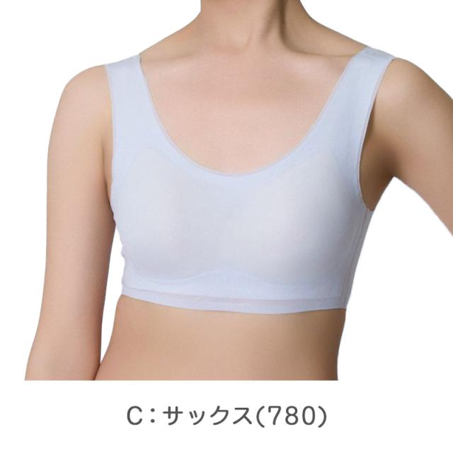 接触冷感 ハーフトップ 吸水速乾 ブラトップ 夏用 インナー レディース シームレス メッシュ ノンワイヤー 涼しい M〜LL