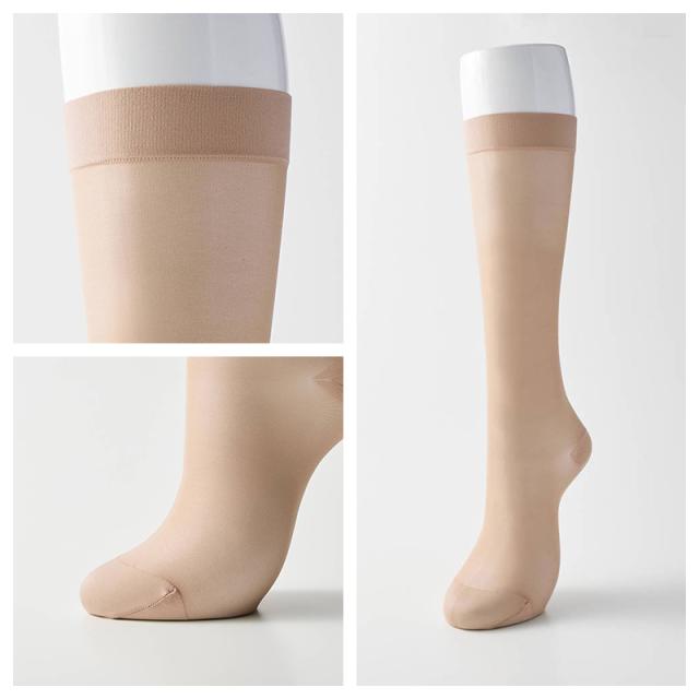 着圧ストッキング ひざ下 ハイソックス レディース 強着圧 足首25hPa M L