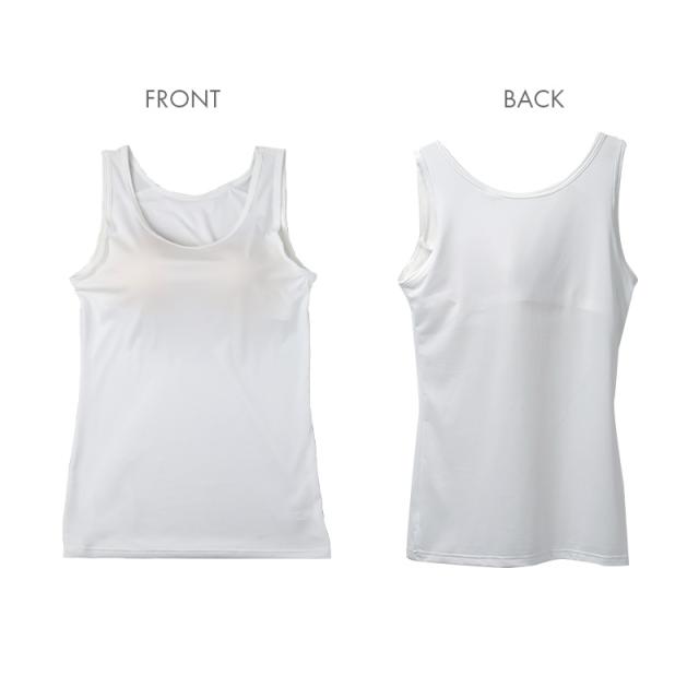 レディース カップ付きインナー タンクトップ ブラトップ DRYインナー M L LL 3L