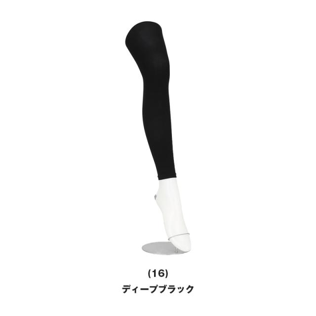 アツギ 80デニール 黒 レギンス 10分丈 ストッキング レディース 通気性 M-L L-LL