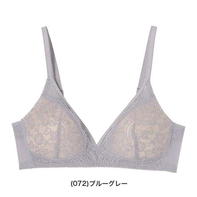 アツギ ノンワイヤーブラ レース ブラジャー レディース 通気性 M L LL