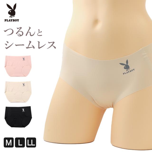 ショーツ レディース シームレスショーツ 響かない パンツ 下着 女性用 PLAYBOY プレイボーイ M L LL