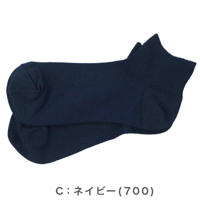 靴下 レディース 夏 ショート丈 ソックス 吸水速乾 さらさら 蒸れない 消臭 足底 鹿子編み 通気性 快適 薄手 カジュアル 福助 23-25cm