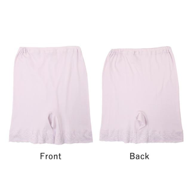 3分丈ボトム レディース 綿100％ ペチパンツ インナーパンツ コットン 下着 肌着 インナー M L LL