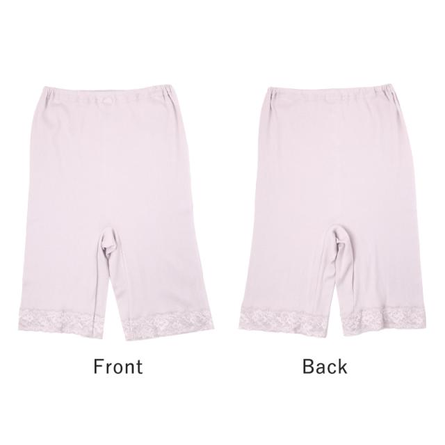 5分丈ボトム レディース 綿100％ ペチパンツ インナーパンツ コットン 下着 肌着 インナー M L LL