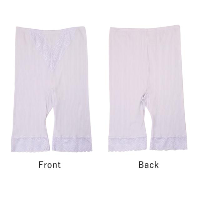 5分丈ボトム レディース 綿100％ ペチパンツ インナーパンツ コットン 下着 肌着 インナー M L LL