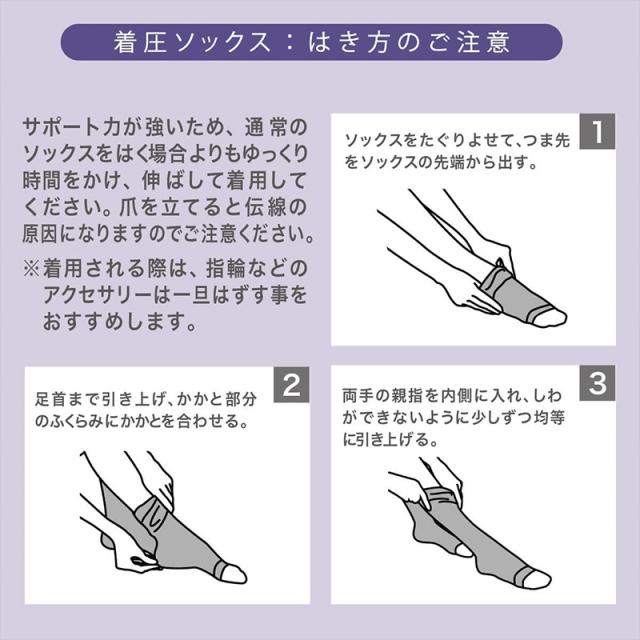 アツギ メディカル Atsugi Medical 一般医療機器 着圧ソックス つま先なし 足首28hPa レディース 23-25cm
