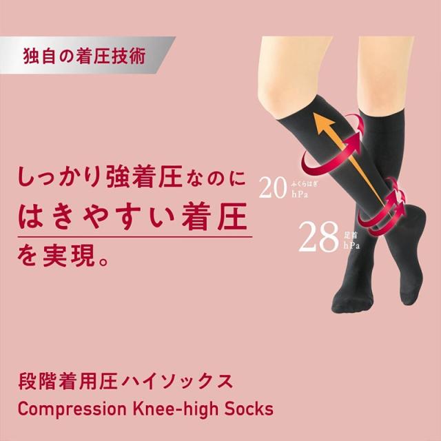 アツギ メディカル Atsugi Medical 一般医療機器 着圧ハイソックス 足首28hPa レディース 21-23cm 23-25cm